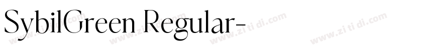 SybilGreen Regular字体转换